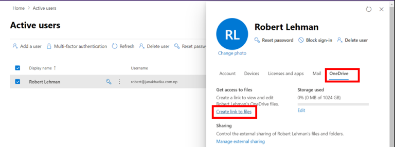Get, Grant and Revoke access to another user’s OneDrive